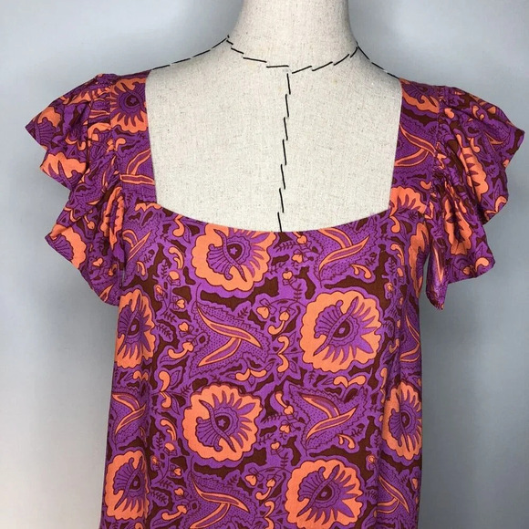 House of Harlow 1960 Vibrant Pink and Orange Maxi Dress - Picture 5 of 13